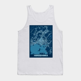 Hiroshima - Japan Peace City Map Tank Top